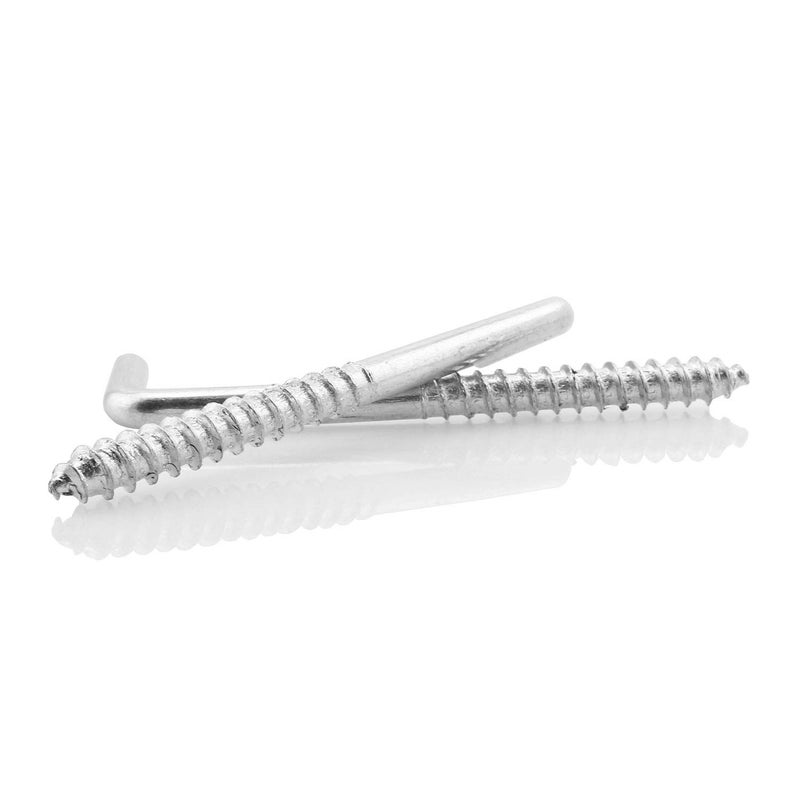 DTTRA 10PCS 70X22mm Silver Carbon Steel Metal Right Angle 7-Shaped Self-Tapping L-Shaped Hook - Image 2